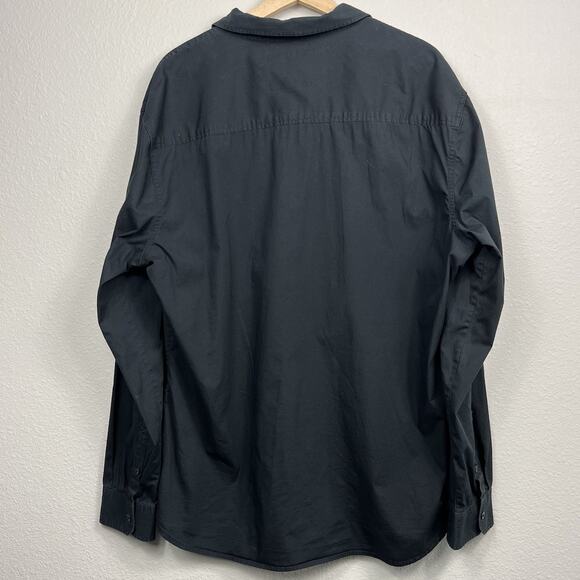 MARC ECKO MENS BLACK CASUAL BUTTON-DOWN SHIRT SIZE L CHEST 22" LENGTH 30" - Picture 3 of 12